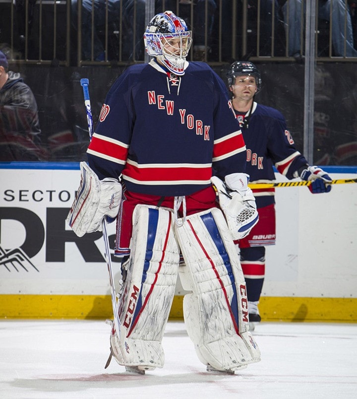 Henrik Lundqvist New York Rangers # 30 Blue Stitched NHL Jersey