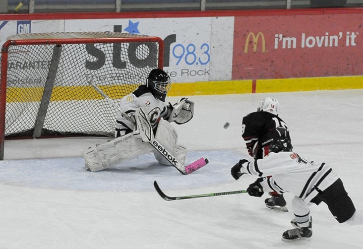 no. 19 on Abby Atom 1 rep team goes in for score.