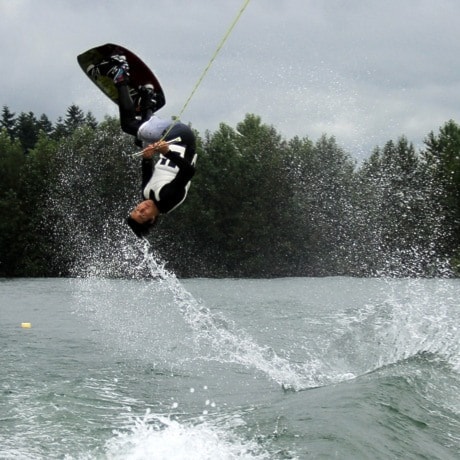 Levi Cole won gold in the boys 14-17 wakeboard competition at the BC Games.