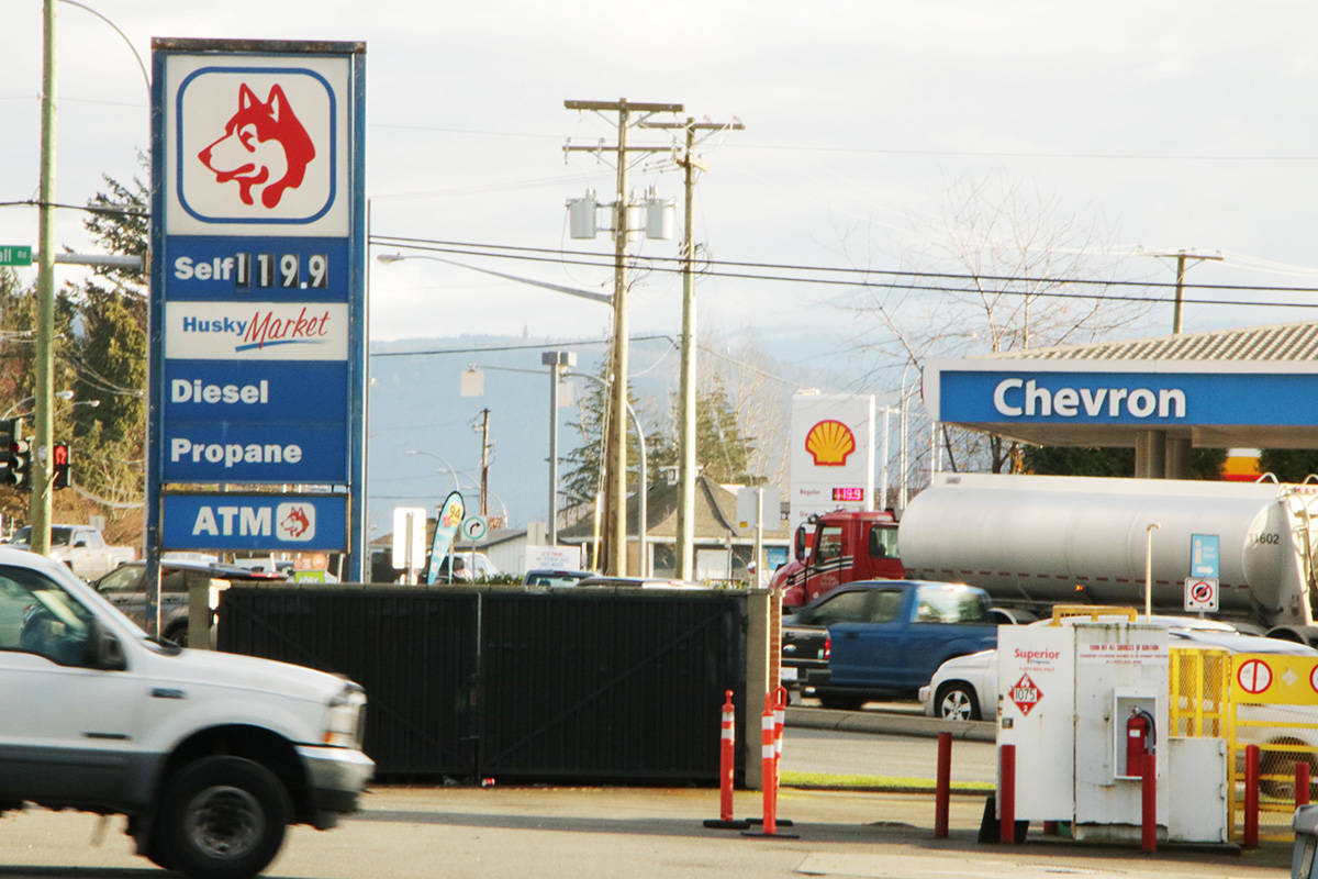 Abbotsford gas pumps as low as 116 c/L, among lowest prices in B.C