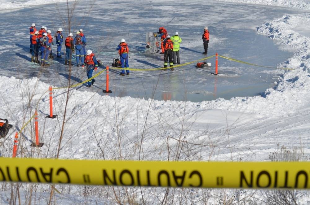 PHOTOS: Trans Mountain hosts mock oil spill response practice in Kamloops