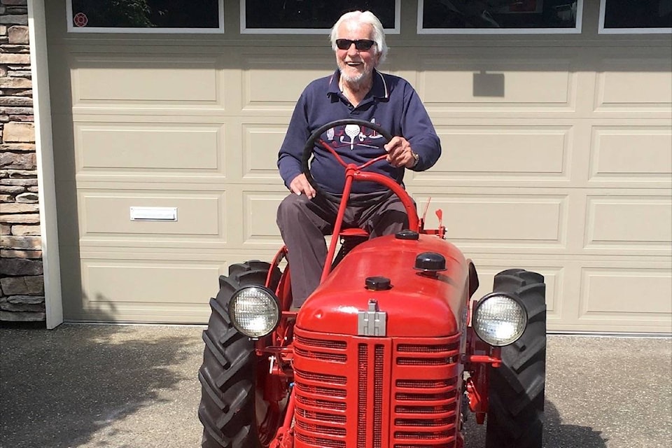 Bill McKeown on his newly restored 1956 Farmall Cub. (Contributed photo)