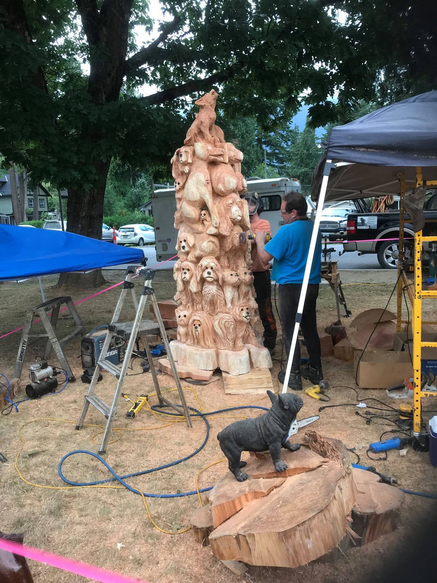 Ontariobased carver wins Hope Chainsaw Carving Competition with chief