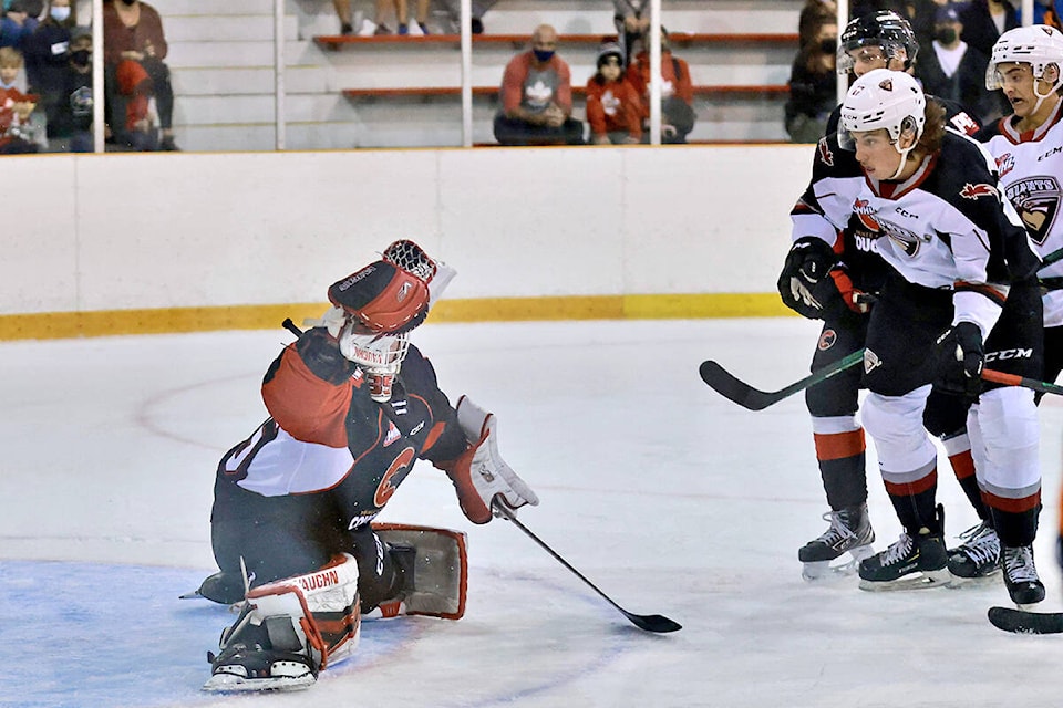 Friday night (Sept. 24) at the Cam Neely Arena in Maple Ridge, the Langley-based Vancouver Giants skated to a 3-1 victory over the visiting Prince George Cougars. (Rob Wilton/Special to Langley Advance Times)