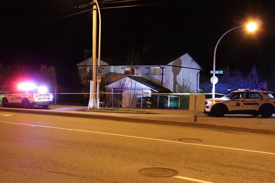 One person was reportedly taken to hospital with gunshot injuries following an incident in South Surrey. (Shane MacKichan photo)