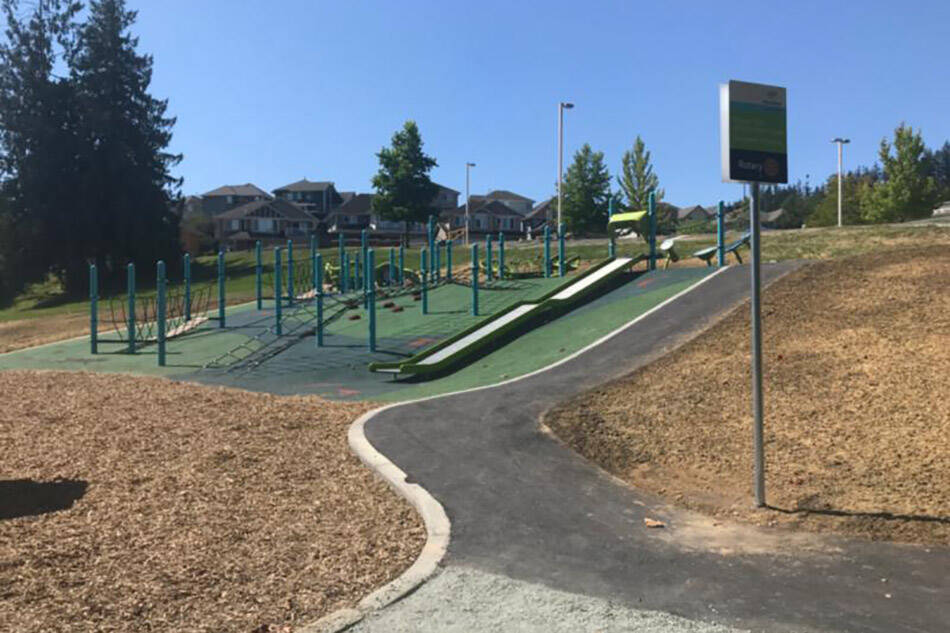 There will be a new accessible playground at Promontory Heights Elementary in Chilliwack thanks to $165,000 in provincial funding. Mountain Elementary in the Abbotsford School District will also be getting the same amount of funding for a new playground. (City of Chilliwack)