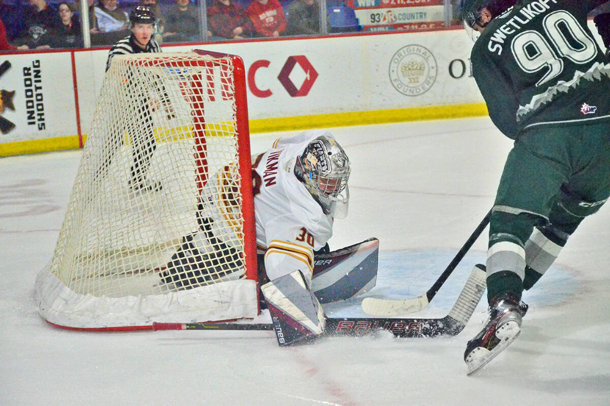 Monday night, May 3, at the Langley Events Centre in front of 3300-plus, the Vancouver Giants made some Western Hockey League history becoming the first eighth seeded team to knock off a top seed, thanks to a 6-3 Game 6 victory over the Everett Silvertips. (Gary Ahuja/Special to Langley Advance Times)