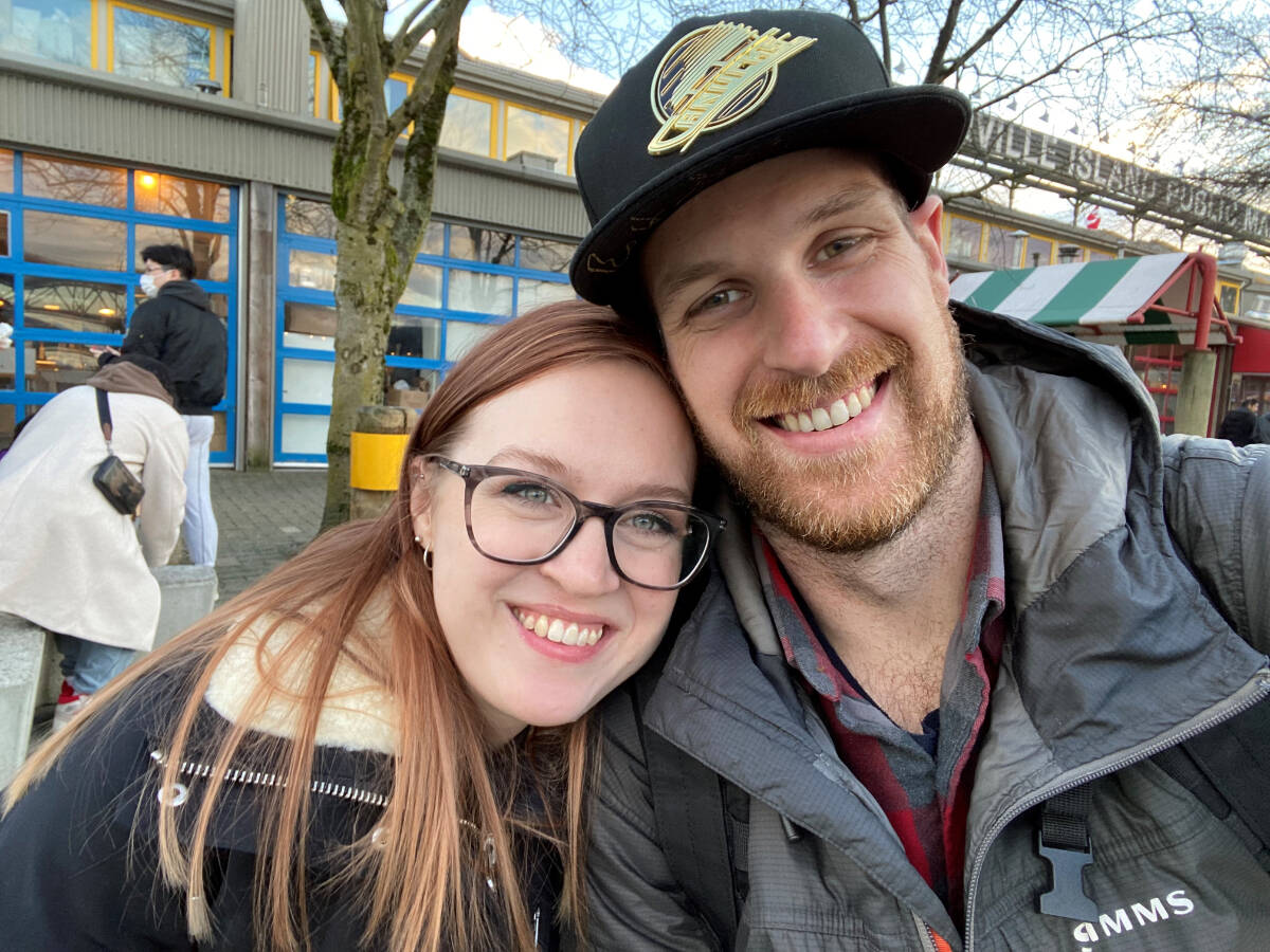 Kyla Dove and Matthew Tanner likely lost everything in a fire at the Tamarind Westside apartment building in Abbotsford on May 3, 2022. (Submitted)