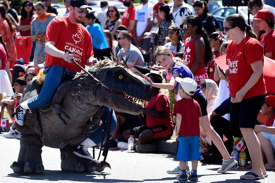 Abbotsford’s Canada Day Parade, which made its way along South Fraser Way on July 1, 2022, was about an hour and a half long. (John Morrow/ Abbotsford News)