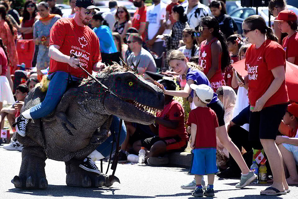 Abbotsford’s Canada Day Parade, which made its way along South Fraser Way on July 1, 2022, was about an hour and a half long. (John Morrow/ Abbotsford News)