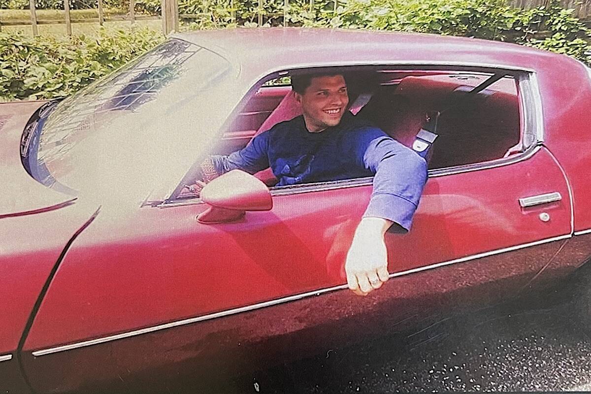 Keith Baldwin of Chilliwack in his Chevrolet Camaro. (MacDonald family photo)
