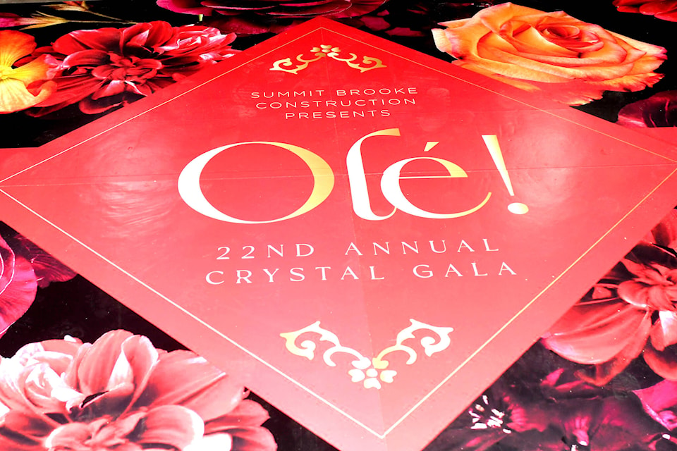 The 22nd annual Crystal Gala fundraiser was held Saturday at Tradex in Abbotsford, raising money for breast cancer health. The sold-out event featured a Spanish theme. (John Morrow/Abbotsford News)