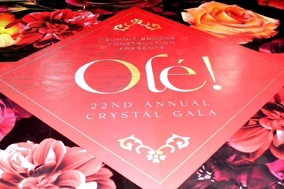 The 22nd annual Crystal Gala fundraiser was held Saturday at Tradex in Abbotsford, raising money for breast cancer health. The sold-out event featured a Spanish theme. (John Morrow/Abbotsford News)