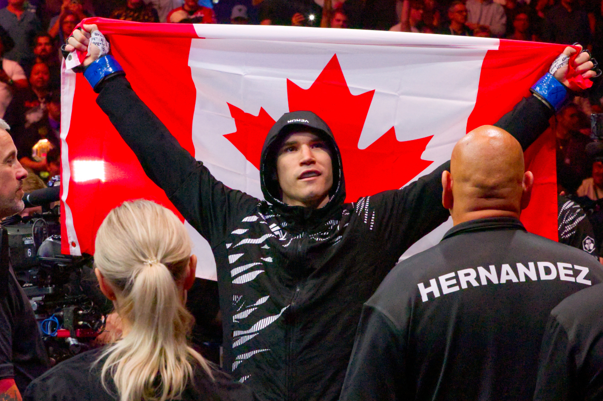 Mike Malott enters the octagon. 