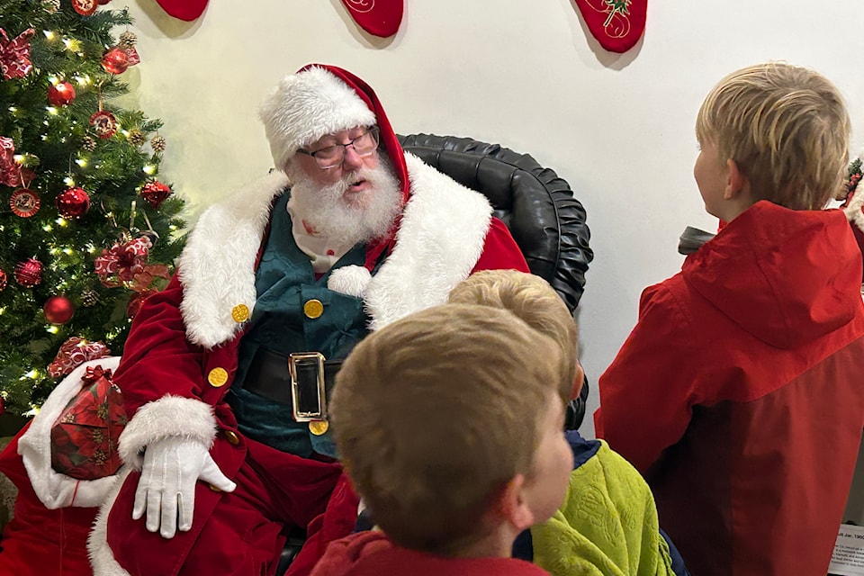 Santa Claus himself visits with local children during Winter Night Lights on Friday, Dec. 13. 