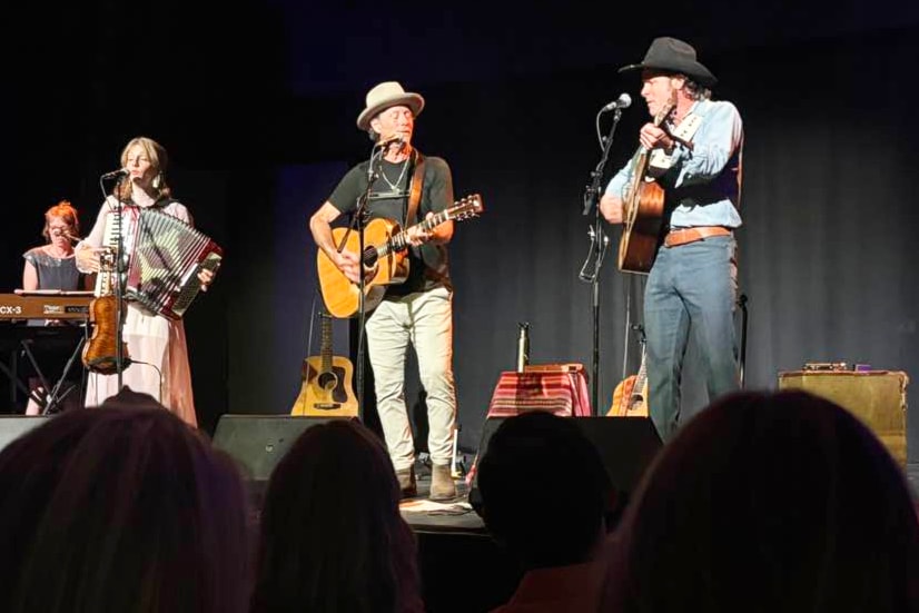 The final act of the Harrison Festival of the Arts, Barney Bentall (centre) performed on Sunday (July 21) night for a sold-out Memorial Hall.