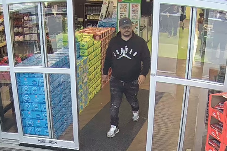 The Agassiz RCMP are searching for a suspect who allegedly stole a wallet from a shopping cart in Chilliwack and used the victim's cards.