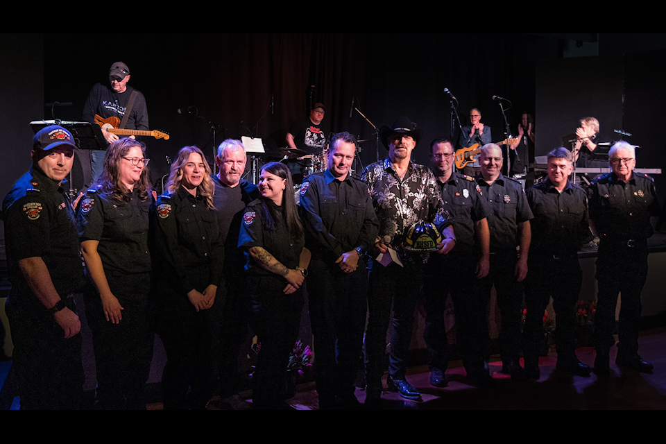 Local country artist Todd Richard (fifth from the right) said this year's Follow Your Heart concert was another big success.