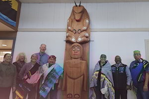 House post presented to Agassiz school