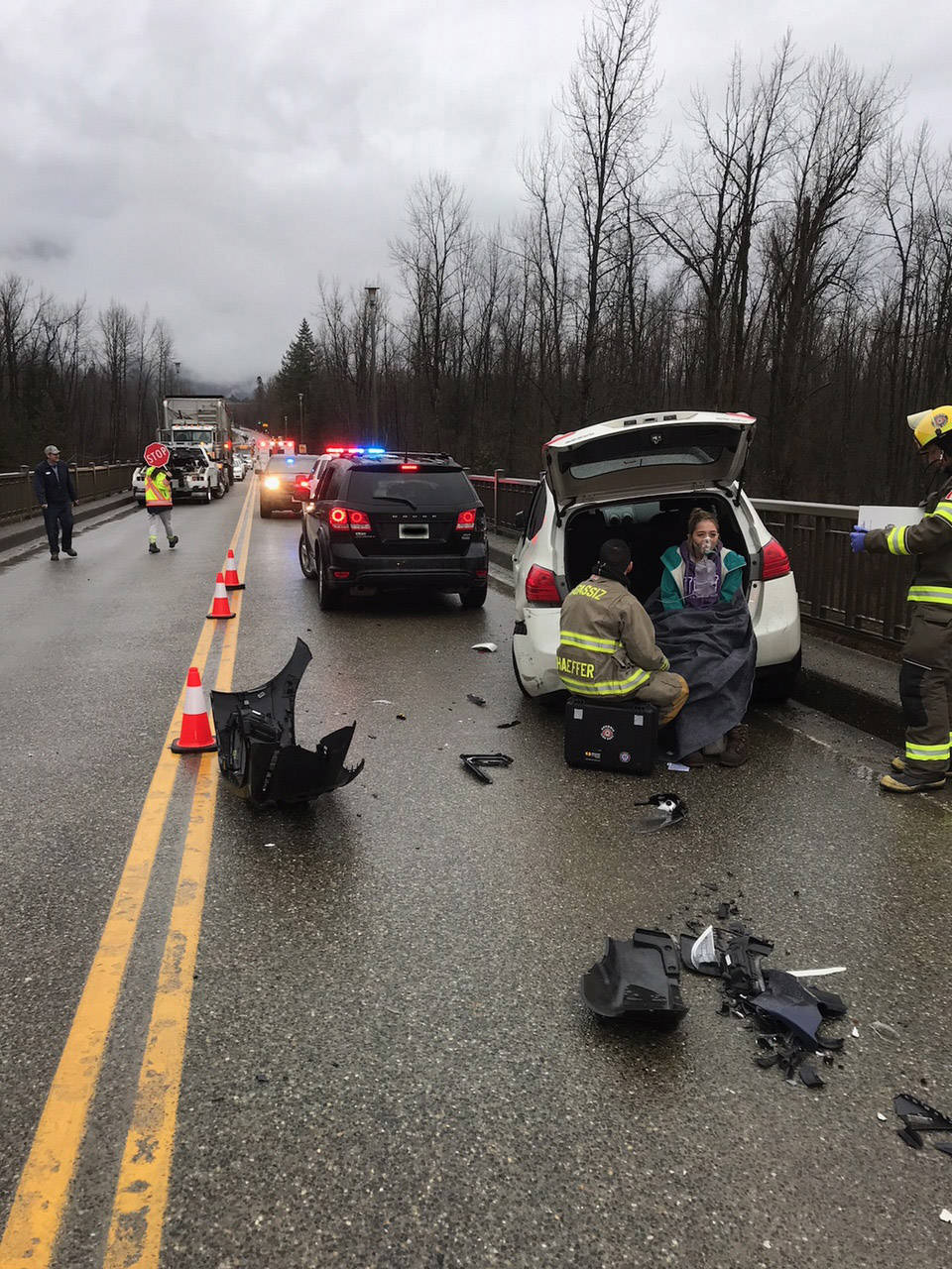 Fourcar accident halts traffic on Agassiz Rosedale bridge Agassiz