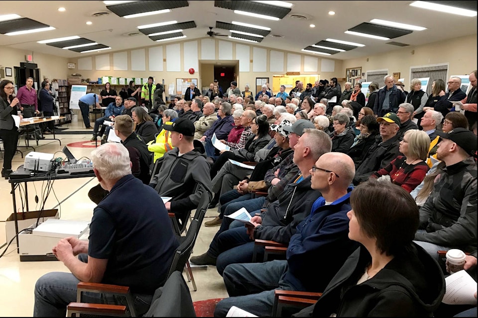 Back in March, district officials heard from several residents during a tense yet civil meeting their thoughts on the proposed development of the long-contended Teacup properties outside of Agassiz’s town site. (Photo/Adam Louis)