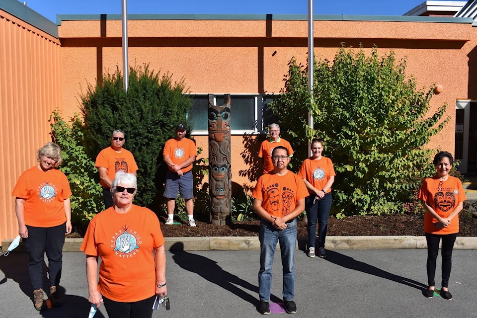 District of Kent officials pose in their orange shirts in recognition of Orange Shirt Day on September 30. Orange Shirt Day was created in 2013 to promote awareness about the residental school system and the continuing and devastating impacts they have had on First Nations communities across the country. (Contributed Photo/District of Kent).