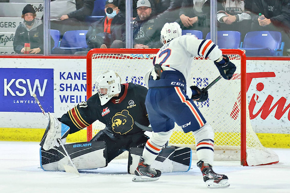 Kamloops Blazers downed the Vancouver Giants on home ice at the Langley Events Centre on Saturday, Nov, 13. (Rob Wilton/Special to Langley Advance Times)