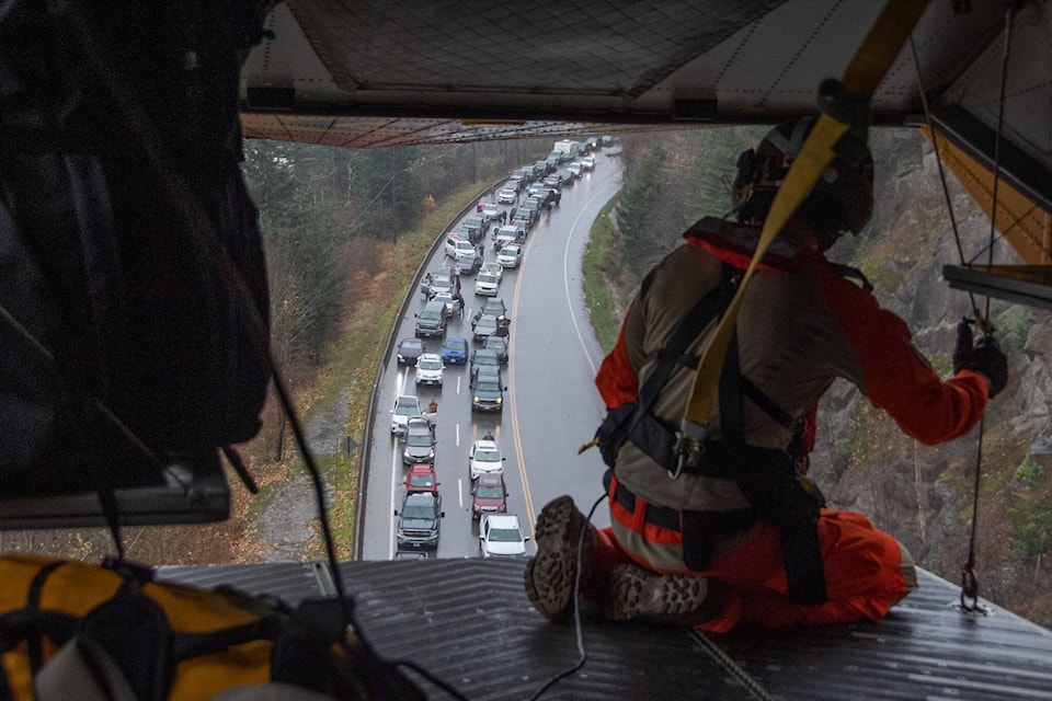 The Royal Canadian Air Force confirmed they have rescued 311 people, 26 dogs and a cat and brought them to Agassiz following this week’s floods and landslides. (Photo/Royal Canadian Air Force)