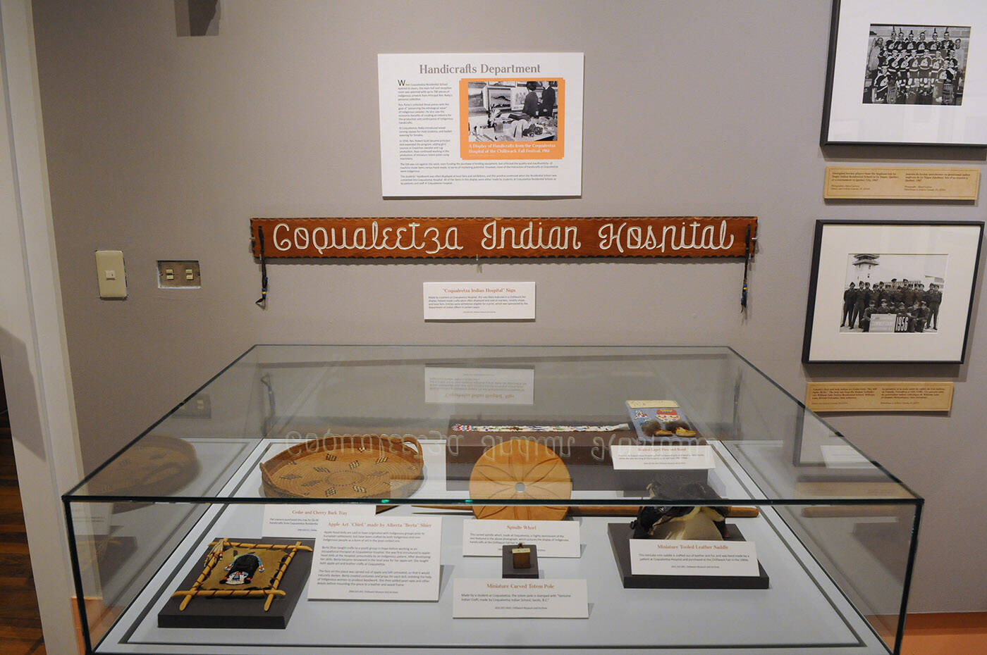 A travelling exhibition called Where are the Children? Healing the Impacts of the Residential Schools is on display at the Chilliwack Museum until Oct. 15. The museum has added artifacts and info from the former Coqualeetza Indian Residential School site which was later home to the Coqualeetza Indian Hospital. (Jenna Hauck/ Chilliwack Progress)