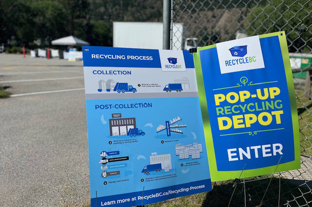 Recycle BC is hosting a series of pop up recycle depots across the Fraser Valley Regional District this summer.