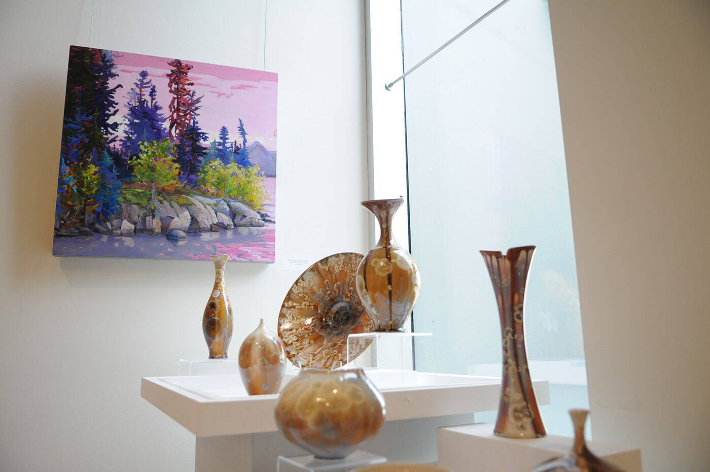 Art show Convergence 2022 is on display in the art gallery at the Chilliwack Cultural Centre from Aug. 10 to Sept. 17, 2022. (Jenna Hauck/ Chilliwack Progress)
