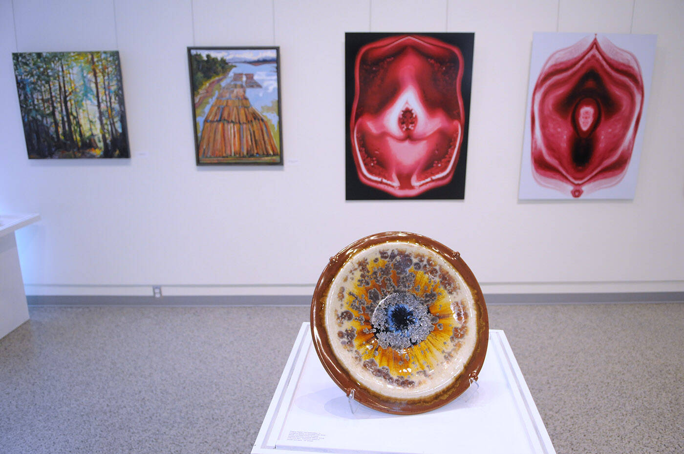 Art show Convergence 2022 is on display in the art gallery at the Chilliwack Cultural Centre from Aug. 10 to Sept. 17, 2022. (Jenna Hauck/ Chilliwack Progress)