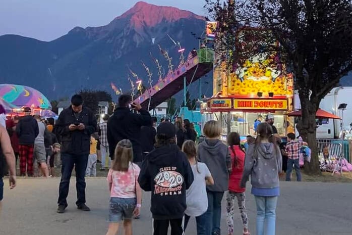 The sun sets on the fairgrounds in Agassiz as the Fall Fair and Corn Festival wraps up for another successful year. (Photo/Alyssa Emily)