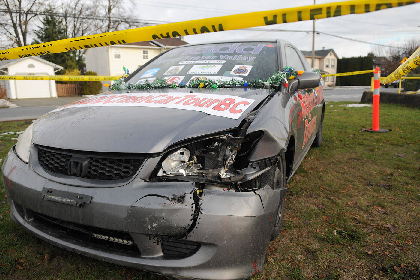 MADD launched its six-week impaired driving campaign on Friday, Dec. 9, 2022 at Sardis Secondary School in Chilliwack. (Jenna Hauck/ Chilliwack Progress)