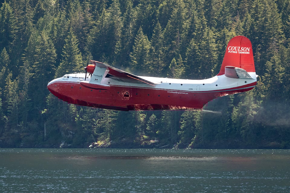 Famed Martin Mars waterbomber flies for first time since 2016