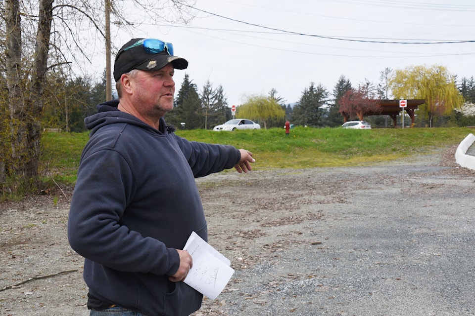 Wade Nicklin of Nicklin Waste Disposal says the City of Port Alberni took away parking for his business in order to build a portion of the Quay to Quay walkway. 
