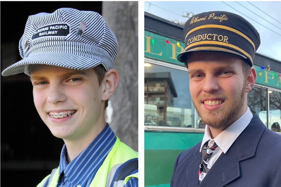 From an enthusiastic teenager volunteering with Alberni Pacific Railway in July 2018, left, to conductor and inspiration behind the revival of the tourist train in Port Alberni, Richard Spencer is passionate about trains. 