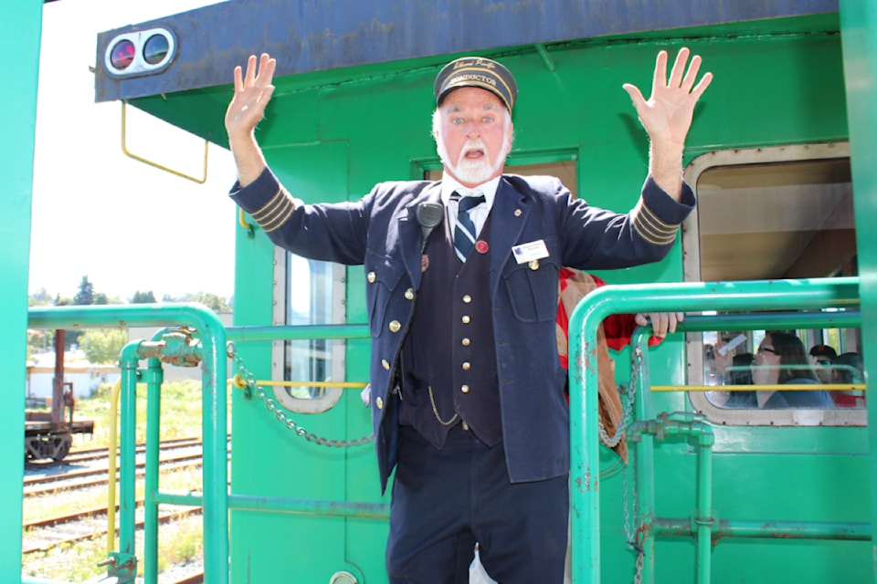 Train conductor Kevin Hunter is held up by the Beaufort Gang bandits during a train ride on Canada Day.
