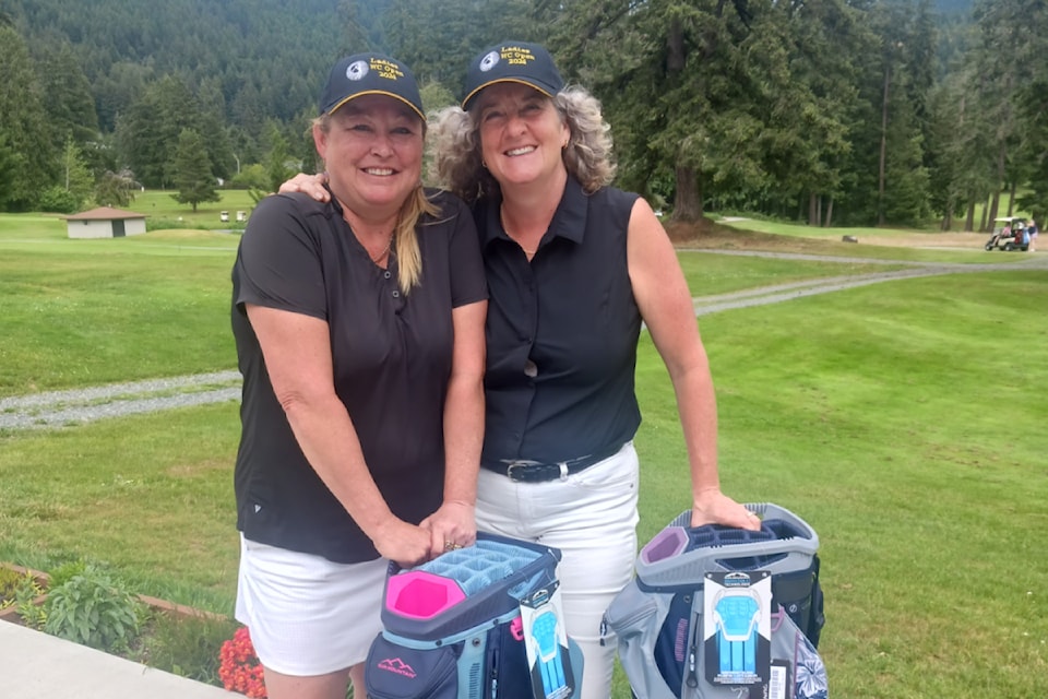Low gross winners were Angie Krahn (left) and Tammy Brunin.