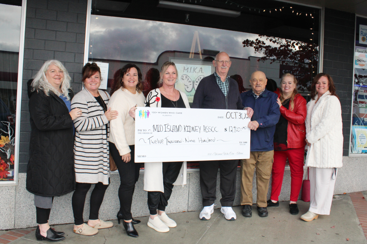 Mid-Island Kidney Association receives donation from 100+ Women Who Care