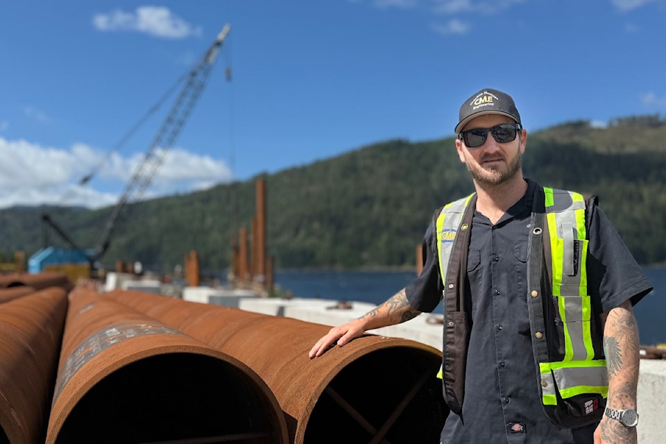 Canadian Maritime Engineering operations manager Brandon Larochelle is expecting business will skyrocket after an expansion on its waterfront lot on the former Alberni Plywood lands. 