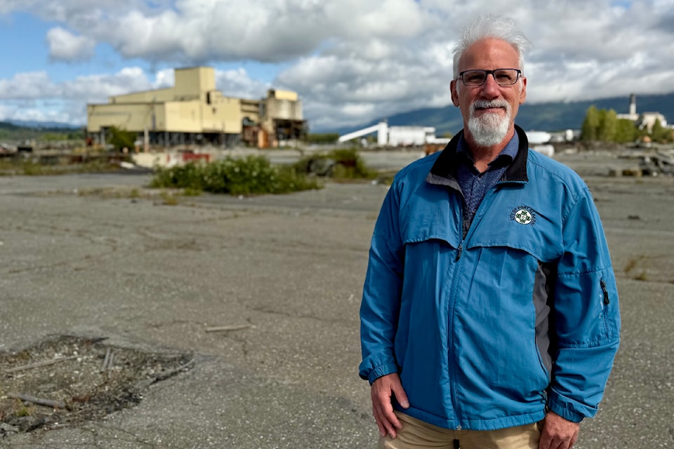 Scott Smith, deputy CAO with the City of Port Alberni, says the waterfront pathway is a preview for the public as the Somass Lands undergo development planning. (GORD KURBIS/ Alberni Valley News)