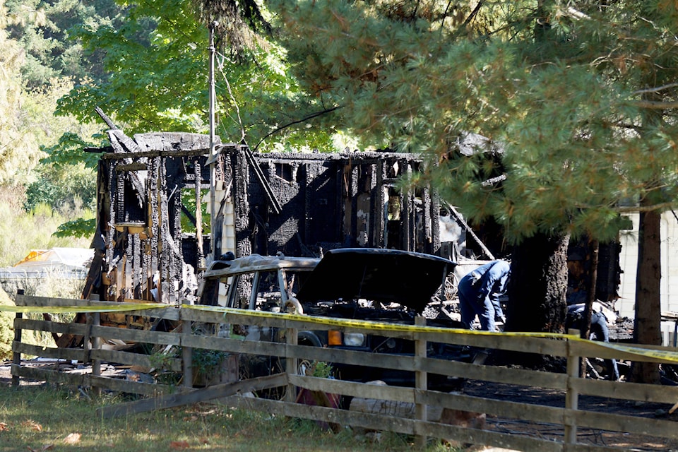 A fire in Beaver Creek destroyed a cabin early Thursday morning. KARLY BLATS PHOTO