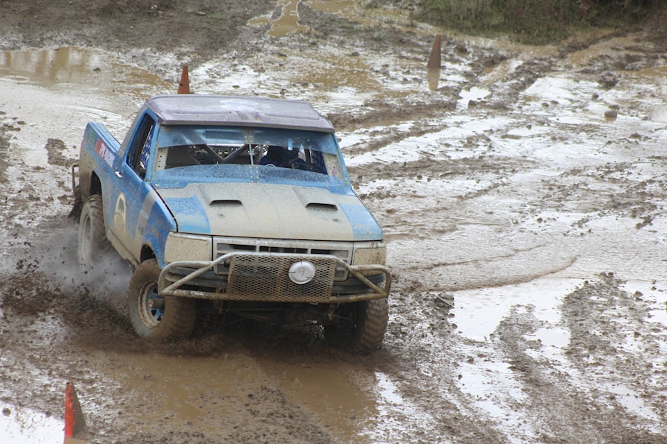 Port Alberni hosted the last race of the Island Off Road Racing season on Sept. 21 and 22. Above, Erika Micone of Courtenay competes in her first year of 4x4 racing. Micone ended up capturing the number one position in her class. SONJA DRINKWATER PHOTO