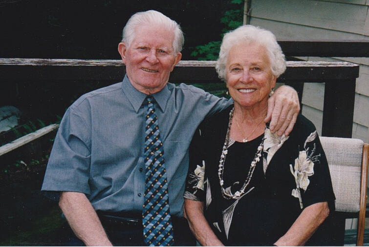 The late Garnet Reynolds sits with his wife Mildred in 2002 prior to receiving armorial bearings from the Governor General of Canada (March 2002). (PHOTO COURTESY REYNOLDS FAMILY)
