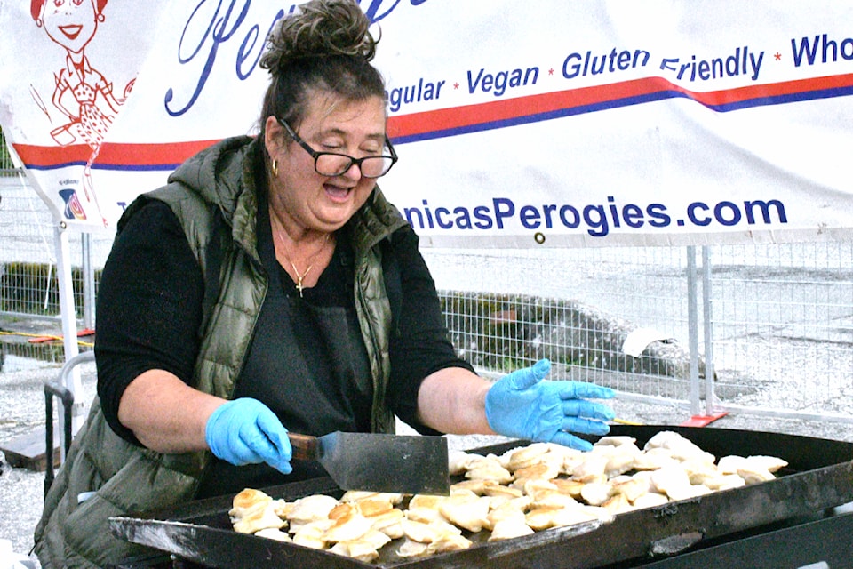 Veronica Cave, owner of Veronica's Perogies, has planned to prepare 7,200 perogies for 's Good Times Cruise-In. (Black Press Media files)