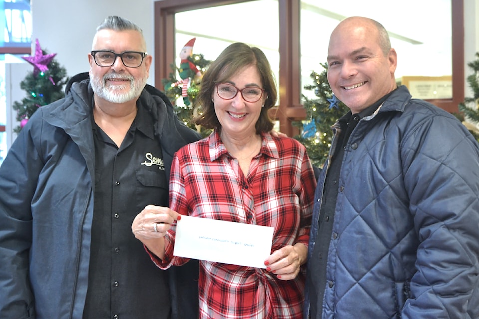 From left: Ricardo Sestito, Marilyn Piticco, and Marty Brown. (Kyler Emerson/Aldergrove Star)
