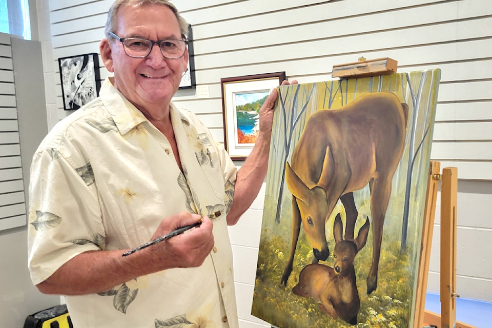 Ron Honey started painting during the pandemic four years ago, and is a member of the Aldergrove Art Club. 