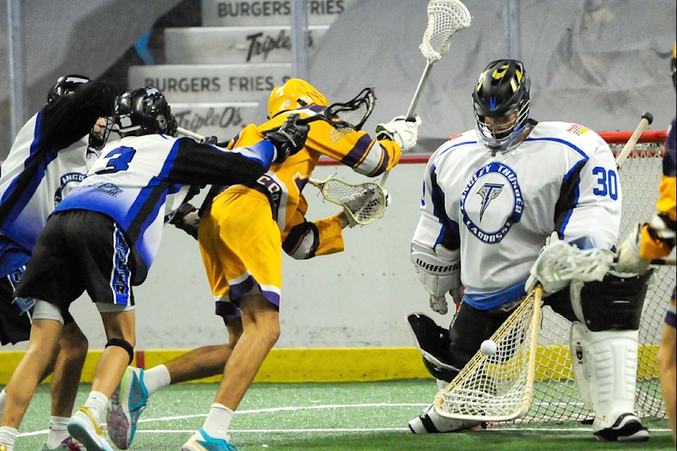 91ԭ Thunder held off the Coquitlam Adanacs in a thrilling A1 championship final at the BCLA provincials on Sunday, July 28. 
