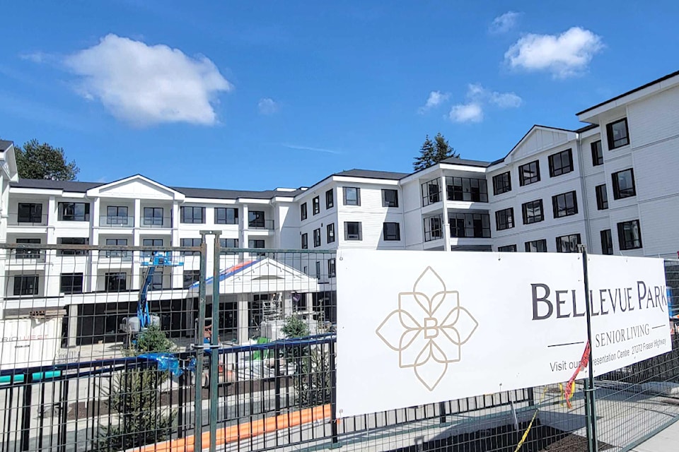 Bellevue Park Senior Living is accepting deposits for a move-in date of mid- to late-August. (Kyler Emerson/Aldergrove Star)